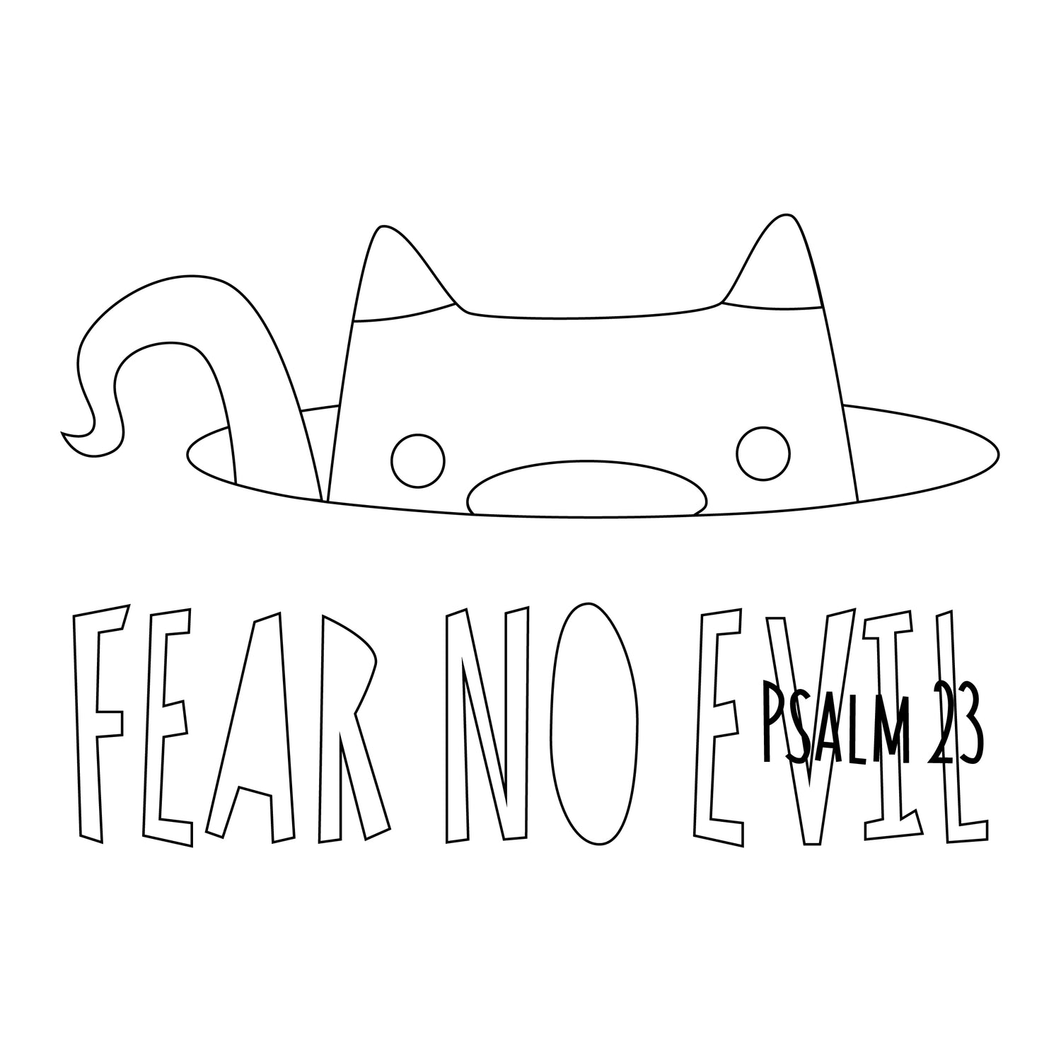 Fear No Evil Cat – Zoe Clothing Company