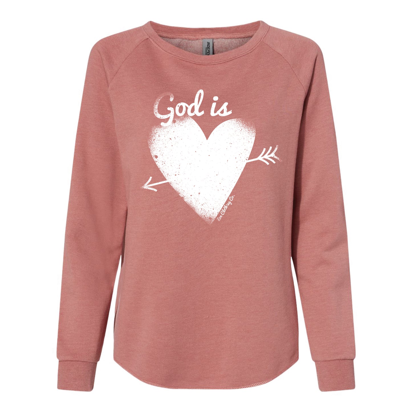 God is Love Wave Washed Crew Neck