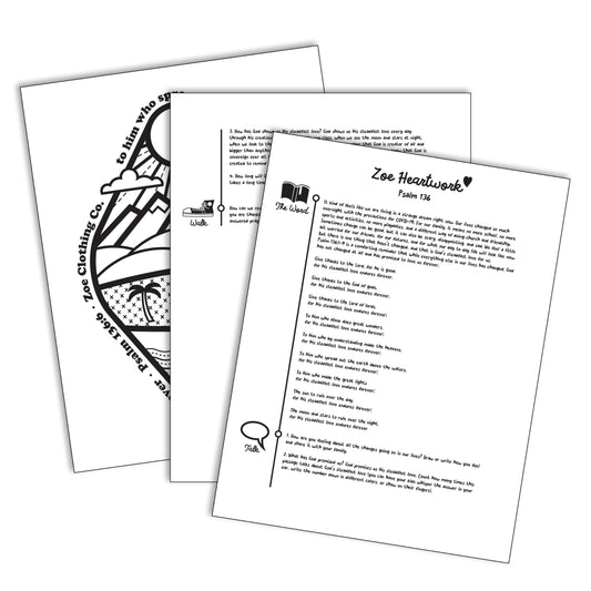 Psalm 136 Zoe HEARTwork